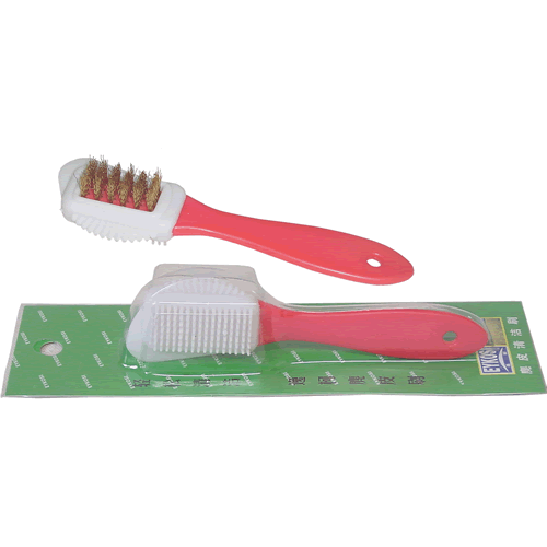 Suede Brush with Plastic Handle